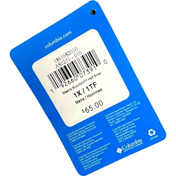 Columbia Men's Fleece Pullover Sweater Size 1X Black 1/4 Snap Neck Soft Warm - Picture 6 of 8